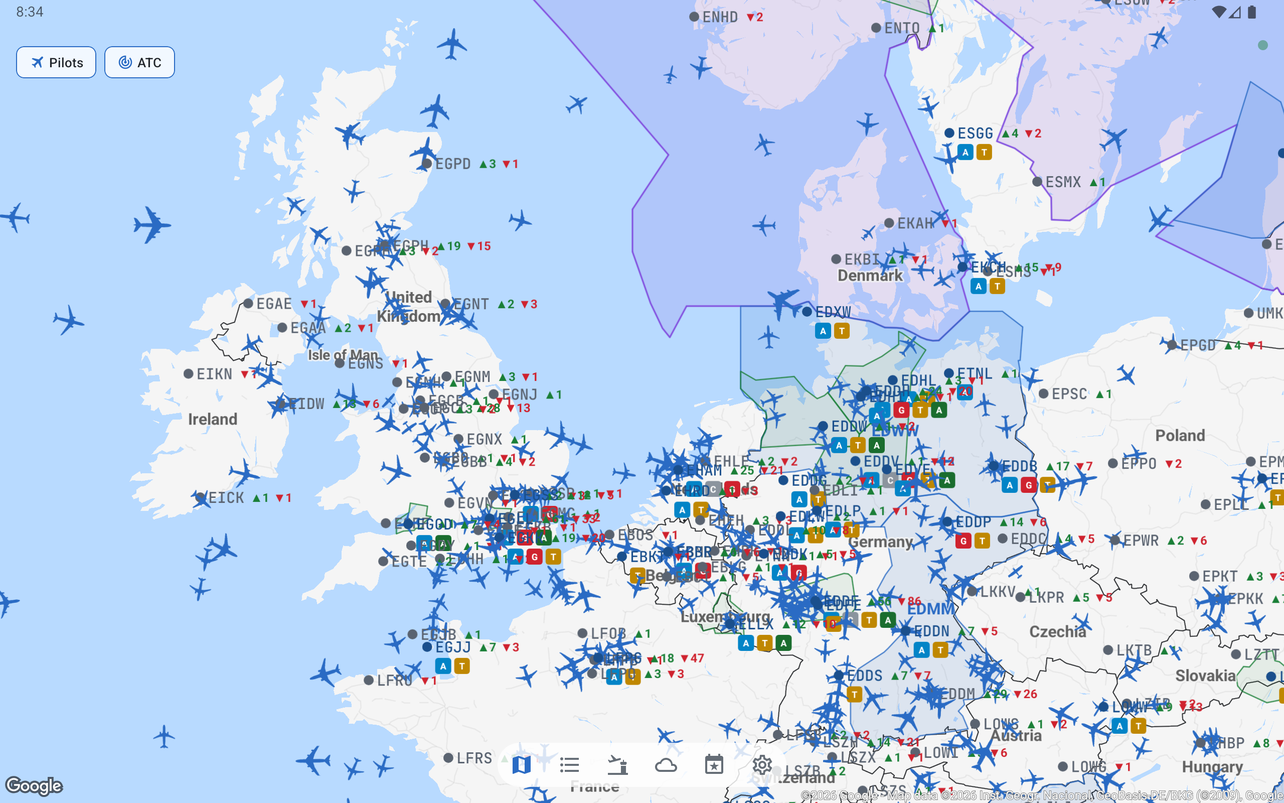 Android Tablet — Landscape wide view