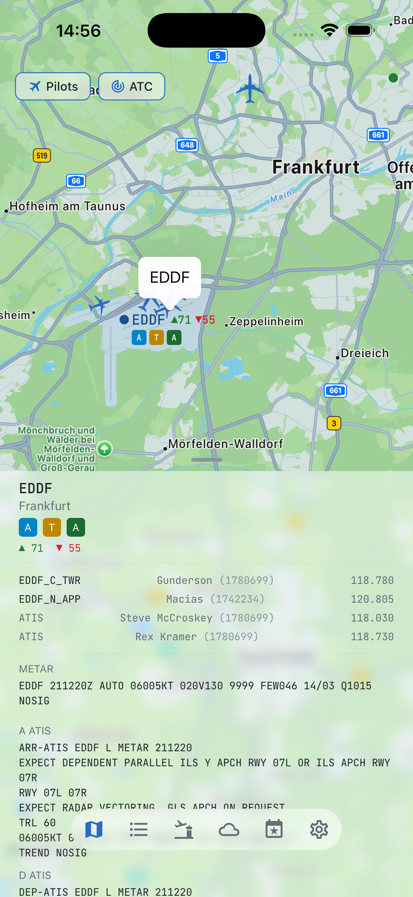 iPhone — Airport info